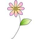 download Flower clipart image with 0 hue color