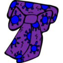 download Bow clipart image with 180 hue color