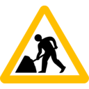 download Roadsign Man W Umbrella clipart image with 45 hue color