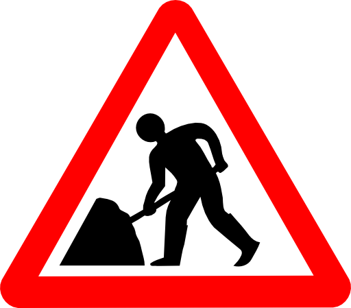 Roadsign Man W Umbrella