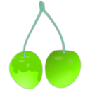 download Cherry clipart image with 90 hue color