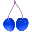 download Cherry clipart image with 225 hue color