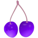 download Cherry clipart image with 270 hue color