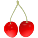 download Cherry clipart image with 0 hue color