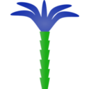 download Palm clipart image with 90 hue color