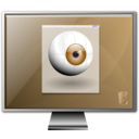 download Monitor clipart image with 180 hue color