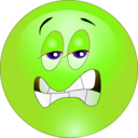 download Annoyed Smiley Emoticon clipart image with 45 hue color