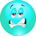 download Annoyed Smiley Emoticon clipart image with 135 hue color