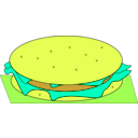 download Hamburger clipart image with 45 hue color