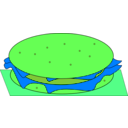 download Hamburger clipart image with 90 hue color