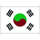 download South Korean Flag clipart image with 135 hue color
