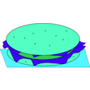 download Hamburger clipart image with 135 hue color