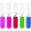 download Test Tubes clipart image with 270 hue color