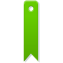 download Red Bookmark clipart image with 90 hue color