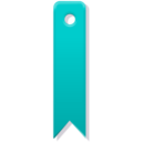 download Red Bookmark clipart image with 180 hue color