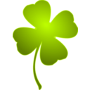 download Irish Lucky Clover clipart image with 315 hue color