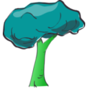 download Tree clipart image with 90 hue color