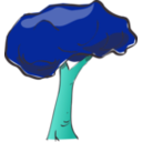 download Tree clipart image with 135 hue color