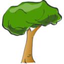 download Tree clipart image with 0 hue color