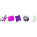 download Icons clipart image with 270 hue color