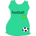 download Football clipart image with 90 hue color