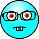 download Emoticons Nerd Face clipart image with 135 hue color