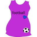 download Football clipart image with 225 hue color