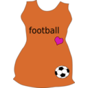 download Football clipart image with 315 hue color