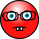download Emoticons Nerd Face clipart image with 315 hue color