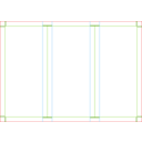 download Trifold Brochure Template A4 Page Size Landscape clipart image with 0 hue color