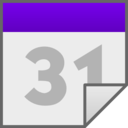 download Calendar File Icon clipart image with 270 hue color