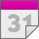 download Calendar File Icon clipart image with 315 hue color