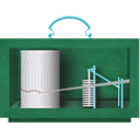 download Barograph clipart image with 135 hue color