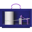 download Barograph clipart image with 225 hue color