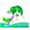 download Free Vector Dog clipart image with 90 hue color