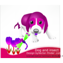 download Free Vector Dog clipart image with 270 hue color