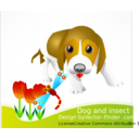 download Free Vector Dog clipart image with 0 hue color
