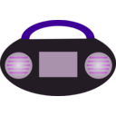 download Radio clipart image with 270 hue color