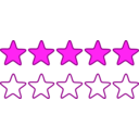 download Stars clipart image with 270 hue color