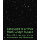 download Poster Language Is A Virus3 clipart image with 90 hue color