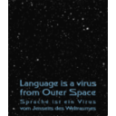 download Poster Language Is A Virus3 clipart image with 180 hue color