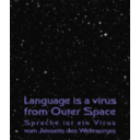 download Poster Language Is A Virus3 clipart image with 225 hue color