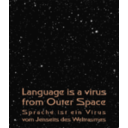 download Poster Language Is A Virus3 clipart image with 0 hue color