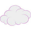 download Cloud clipart image with 90 hue color