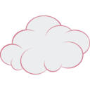 download Cloud clipart image with 135 hue color