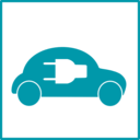 download Eco Green Car Icon clipart image with 90 hue color
