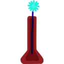 download Flower In Vase clipart image with 135 hue color