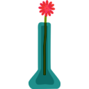 download Flower In Vase clipart image with 315 hue color