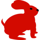 download Bunny clipart image with 315 hue color