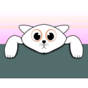 download Sad Kitten clipart image with 180 hue color